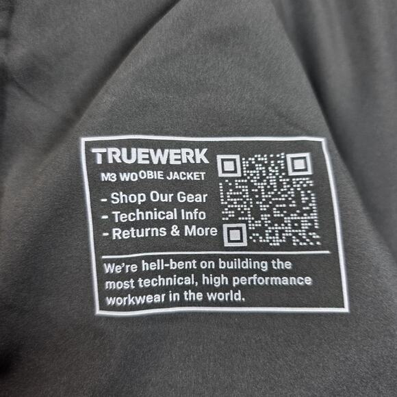 TrueWerk M3 Woobie Jacket Deep Gray Insulated Full Zip Lightweight Puffer Mens M - Picture 8 of 10